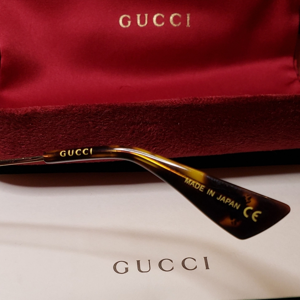 Authentic W/COA GUCCI Grey Gradient Aviator Unisex Sunglasses GG0062S 003 57 - Picture 6 of 8